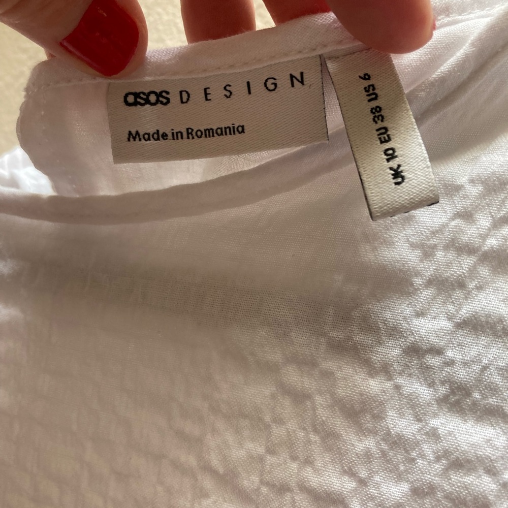 ASOS design white dress size 6